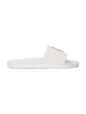 Polo Ralph Lauren klapki Polo Slide męskie kolor biały 809962615001
