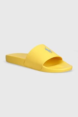 Polo Ralph Lauren klapki Polo Slide męskie kolor żółty 809931326004