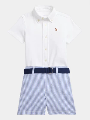 Polo Ralph Lauren Komplet koszula i szorty materiałowe 320902538001 Niebieski Regular Fit