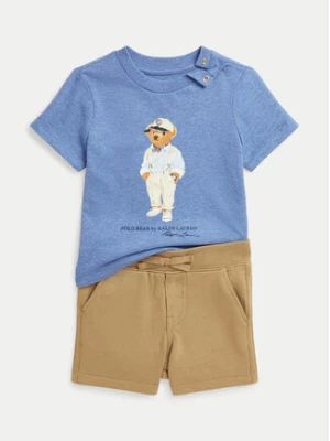 Polo Ralph Lauren Komplet t-shirt i spodenki 320942280001 Kolorowy Regular Fit