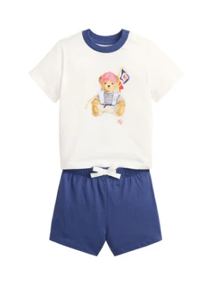 Polo Ralph Lauren Komplet t-shirt i spodenki 320B14037001 Niebieski Regular Fit