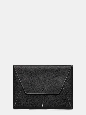 Polo Ralph Lauren kosmetyczka skórzana kolor czarny 427971194
