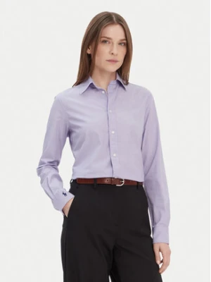 Polo Ralph Lauren Koszula 211941509003 Fioletowy Slim Fit