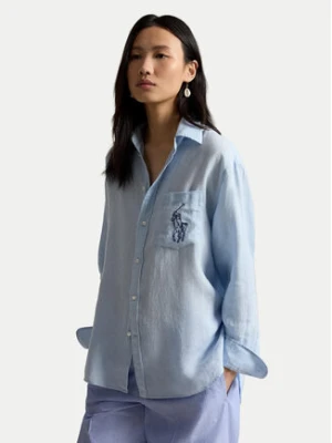 Polo Ralph Lauren Koszula 211A12786002 Niebieski jasny Oversize