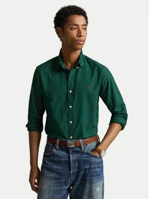 Polo Ralph Lauren Koszula 710805564518 Zielony ciemny Regular Fit