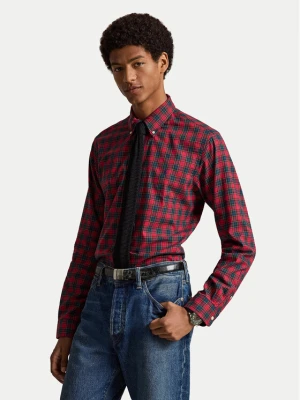 Polo Ralph Lauren Koszula 710953644502 Czerwony ciemny Custom Fit