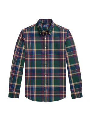 Polo Ralph Lauren Koszula 710B30152001 Zielony ciemny Custom Fit