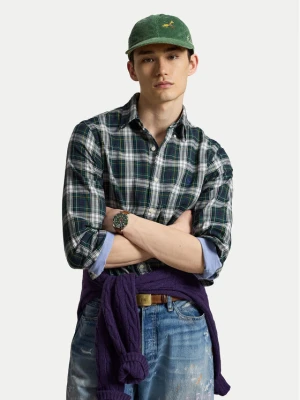 Polo Ralph Lauren Koszula 710B30158001 Zielony ciemny Custom Fit