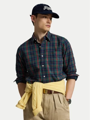 Polo Ralph Lauren Koszula 710B30160001 Zielony ciemny Custom Fit
