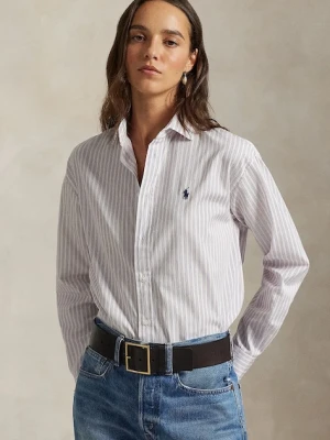 Polo Ralph Lauren koszula bawełniana damska kolor biały relaxed z kołnierzykiem klasycznym 211910743