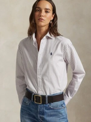 Polo Ralph Lauren koszula bawełniana damska kolor biały relaxed z kołnierzykiem klasycznym 211910743
