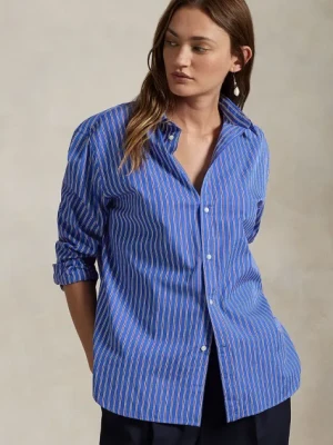 Zdjęcie produktu Polo Ralph Lauren koszula bawełniana damska kolor multicolor relaxed z kołnierzykiem klasycznym 211968218