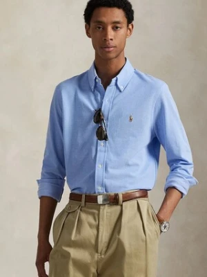 Polo Ralph Lauren koszula bawełniana męska kolor biały regular z kołnierzykiem button-down 710979488