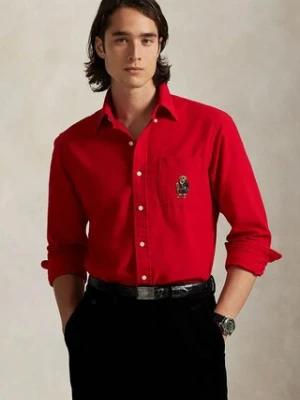 Polo Ralph Lauren koszula bawełniana męska kolor czerwony regular 710P00662