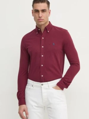 Polo Ralph Lauren koszula bawełniana męska kolor czerwony regular z kołnierzykiem button-down 710654408