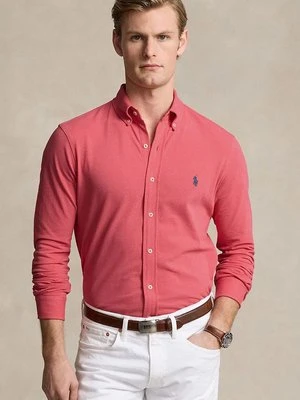 Polo Ralph Lauren koszula bawełniana męska kolor czerwony regular z kołnierzykiem button-down 710654408