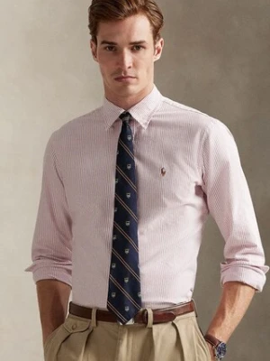Polo Ralph Lauren koszula bawełniana męska kolor różowy regular z kołnierzykiem button-down 710953704