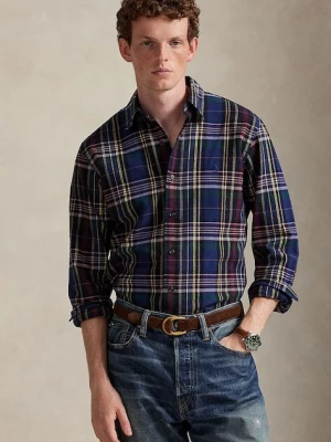 Polo Ralph Lauren koszula bawełniana męska kolor zielony regular z kołnierzykiem button-down 710P00524