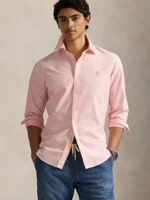 Polo Ralph Lauren koszula bawełniana Sport Shirt męska kolor różowy regular z kołnierzykiem klasycznym 710968913