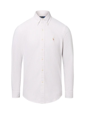 Polo Ralph Lauren koszula casualowa - Custom Fit Mężczyźni Slim Fit Bawełna beżowy | biały