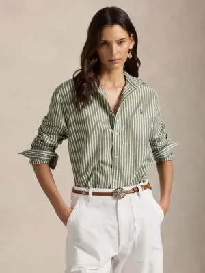 POLO RALPH LAUREN Koszula | Classic fit | z dodatkiem lnu