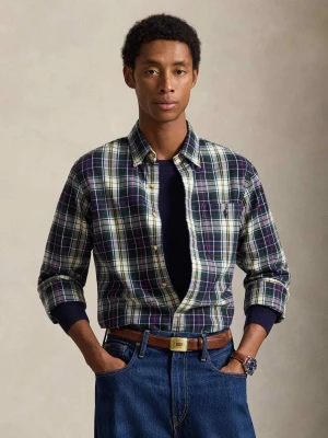 POLO RALPH LAUREN Koszula | Custom fit granatowy