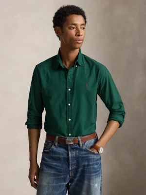 POLO RALPH LAUREN Koszula | Custom fit | oxford butelkowa zieleń