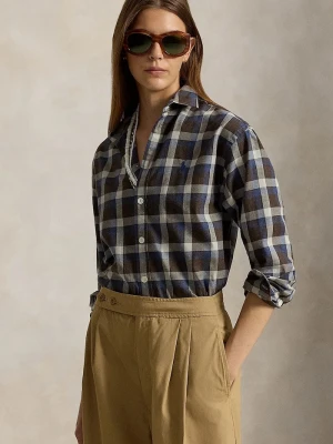 Polo Ralph Lauren koszula damska bawełniana brązowy