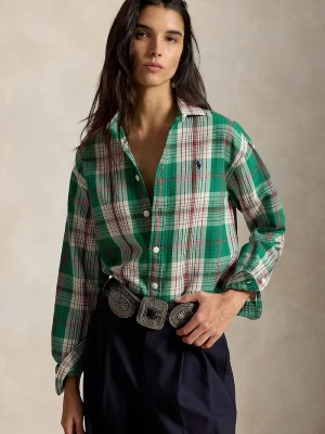 Polo Ralph Lauren koszula damska bawełniana zielony