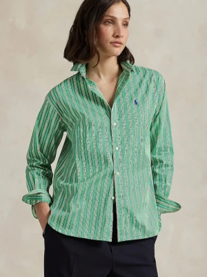Polo Ralph Lauren koszula damska bawełniana zielony