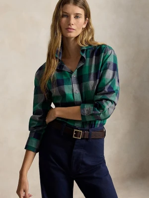 Polo Ralph Lauren koszula damska bawełniana zielony