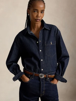 Polo Ralph Lauren koszula damska jeansowa granatowy