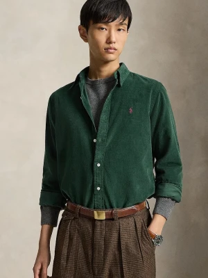 Polo Ralph Lauren koszula męska bawełniana 21W Corduroy zielony