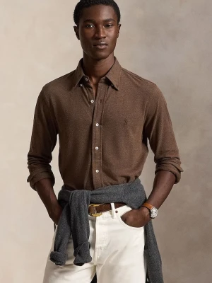 Polo Ralph Lauren koszula męska bawełniana brązowy