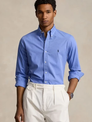 Polo Ralph Lauren koszula męska bawełniana z elastanem niebieski