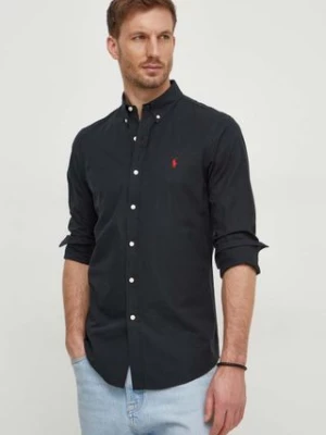 Zdjęcie produktu Polo Ralph Lauren koszula męska kolor czarny slim z kołnierzykiem button-down