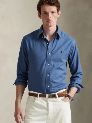 Polo Ralph Lauren koszula męska kolor niebieski regular z kołnierzykiem button-down 710974540