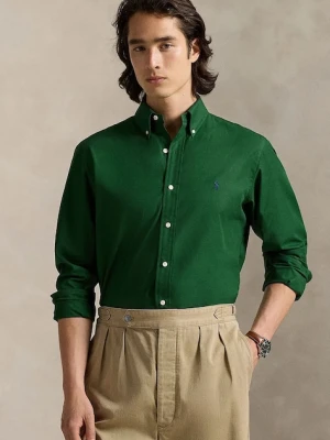 Polo Ralph Lauren koszula męska kolor zielony regular z kołnierzykiem button-down 710929349
