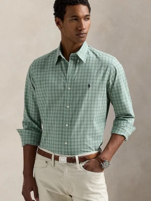 Polo Ralph Lauren koszula męska kolor zielony regular z kołnierzykiem button-down 710968937