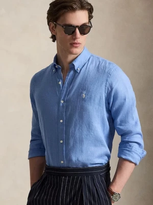 Polo Ralph Lauren koszula męska lniana Long Sleeve Sport Shirt