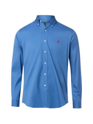 Polo Ralph Lauren Koszula męska Mężczyźni Modern Fit Bawełna (100%) niebieski jednolity,