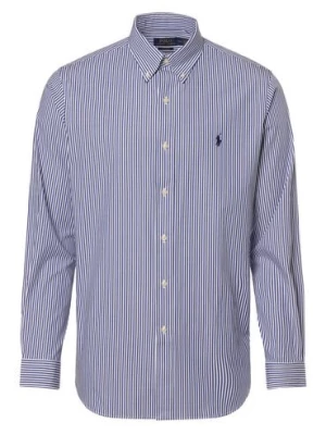 Polo Ralph Lauren Koszula męska Mężczyźni Modern Fit Bawełna niebieski|biały w paski,