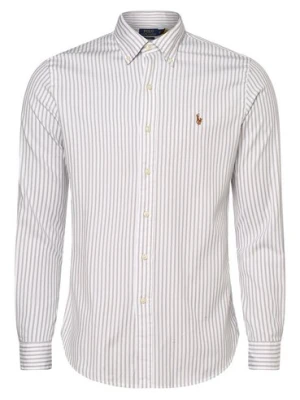 Polo Ralph Lauren Koszula męska Mężczyźni Modern Fit Bawełna szary|biały w paski,