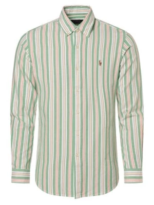 Polo Ralph Lauren Koszula męska Mężczyźni Modern Fit Bawełna zielony|wielokolorowy w paski,