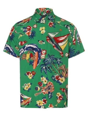 Polo Ralph Lauren Koszula męska Mężczyźni Regular Fit wiskoza zielony|wielokolorowy wzorzysty,