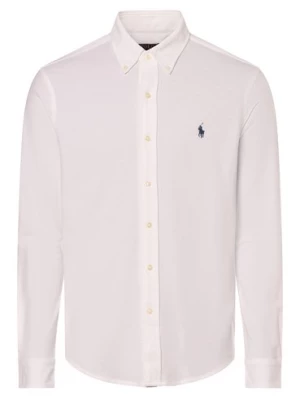 Polo Ralph Lauren Koszula męska Mężczyźni Slim Fit Bawełna biały jednolity,