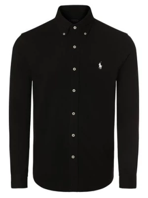 Polo Ralph Lauren Koszula męska Mężczyźni Slim Fit Bawełna czarny jednolity,