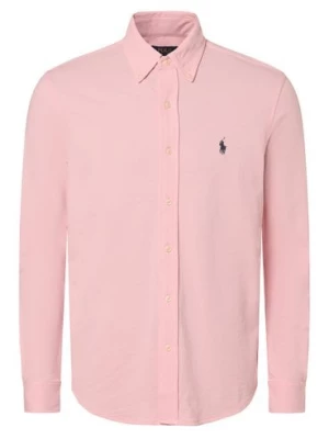Polo Ralph Lauren Koszula męska Mężczyźni Slim Fit Bawełna różowy jednolity,
