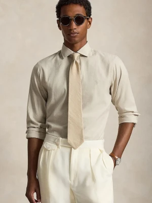 Polo Ralph Lauren koszula męska z bawełną beżowy