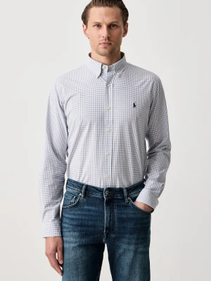 Polo Ralph Lauren koszula męska z bawełną niebieski